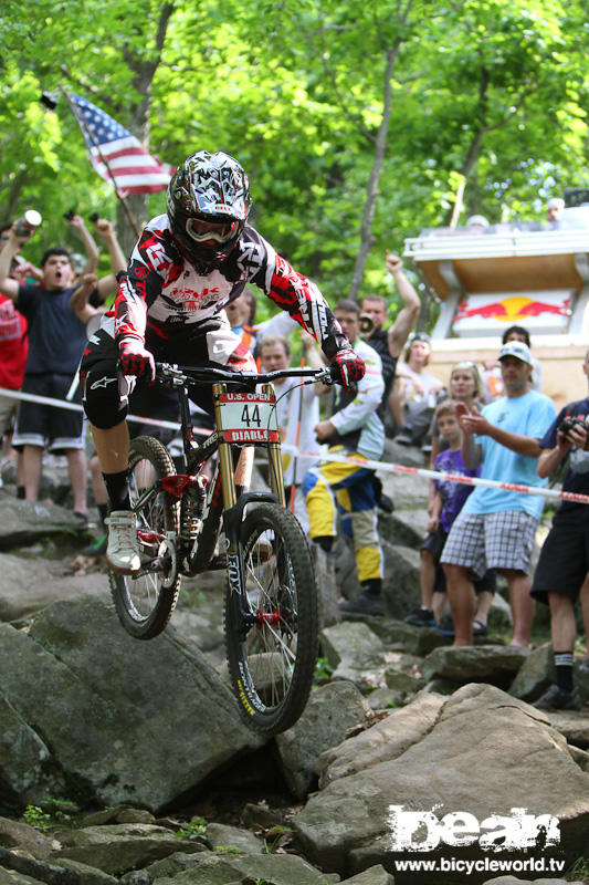 aaron gwin - on way to victory at the US OPEN